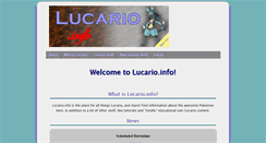 Desktop Screenshot of lucario.info