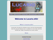 Tablet Screenshot of lucario.info